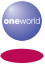 Image of oneworld logo with pink shadow